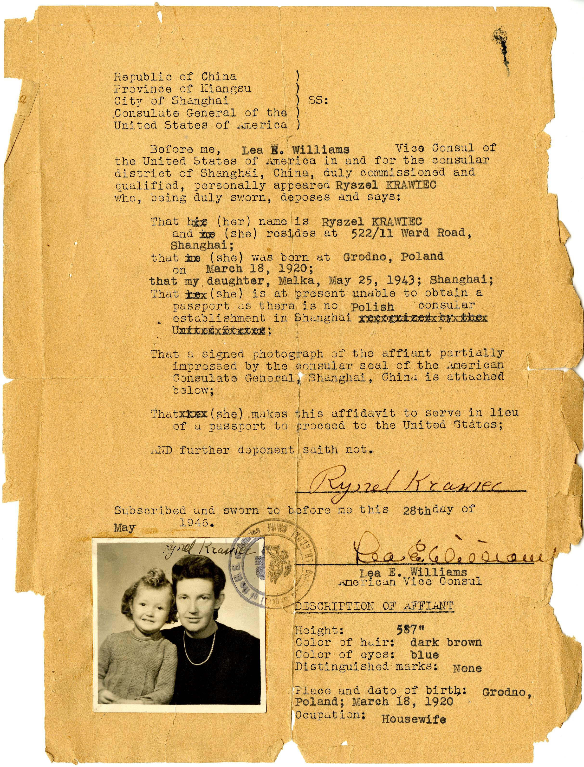 Document — Menachim Krawiec