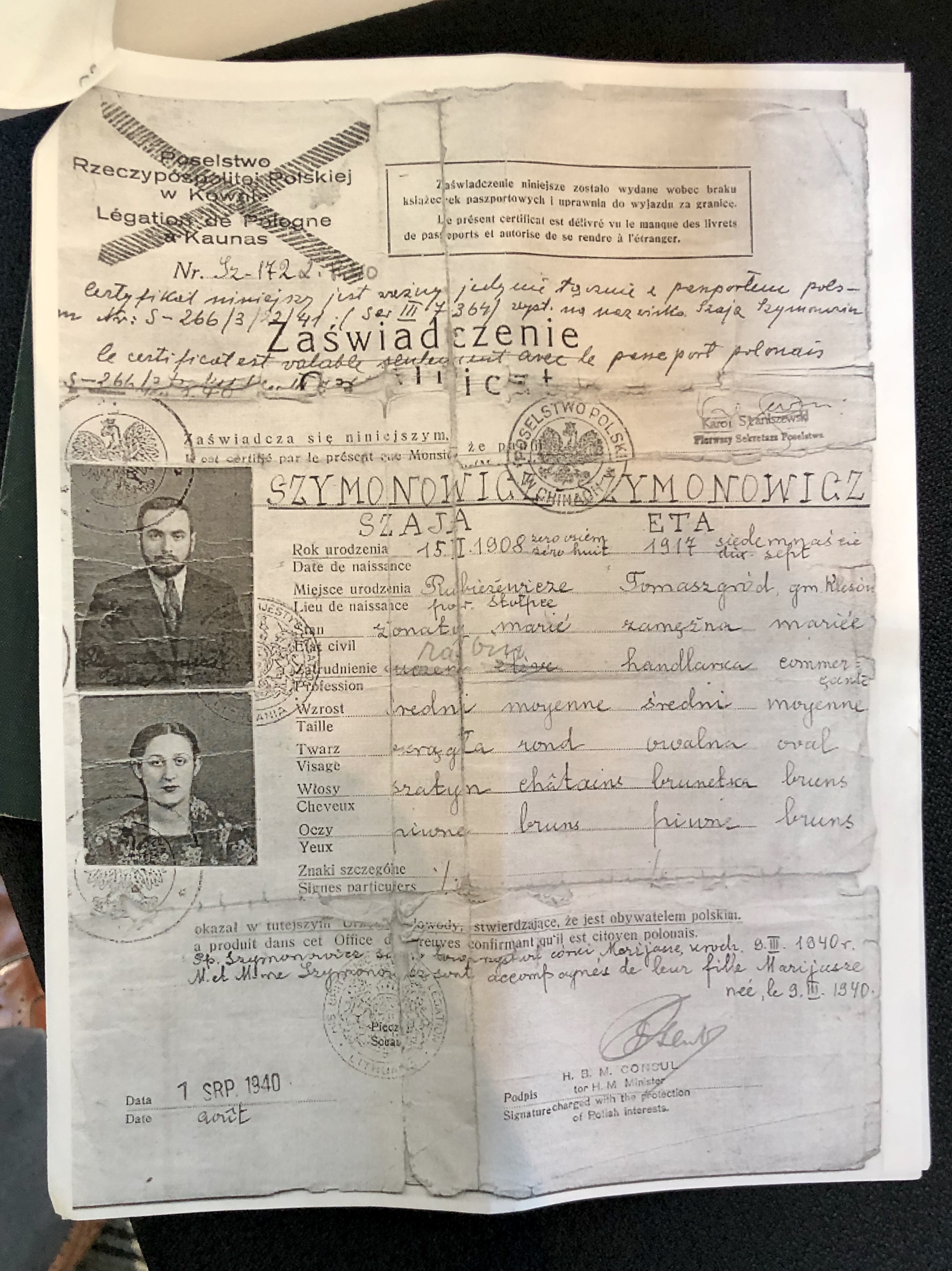 Document — Szaja Szymanowicz