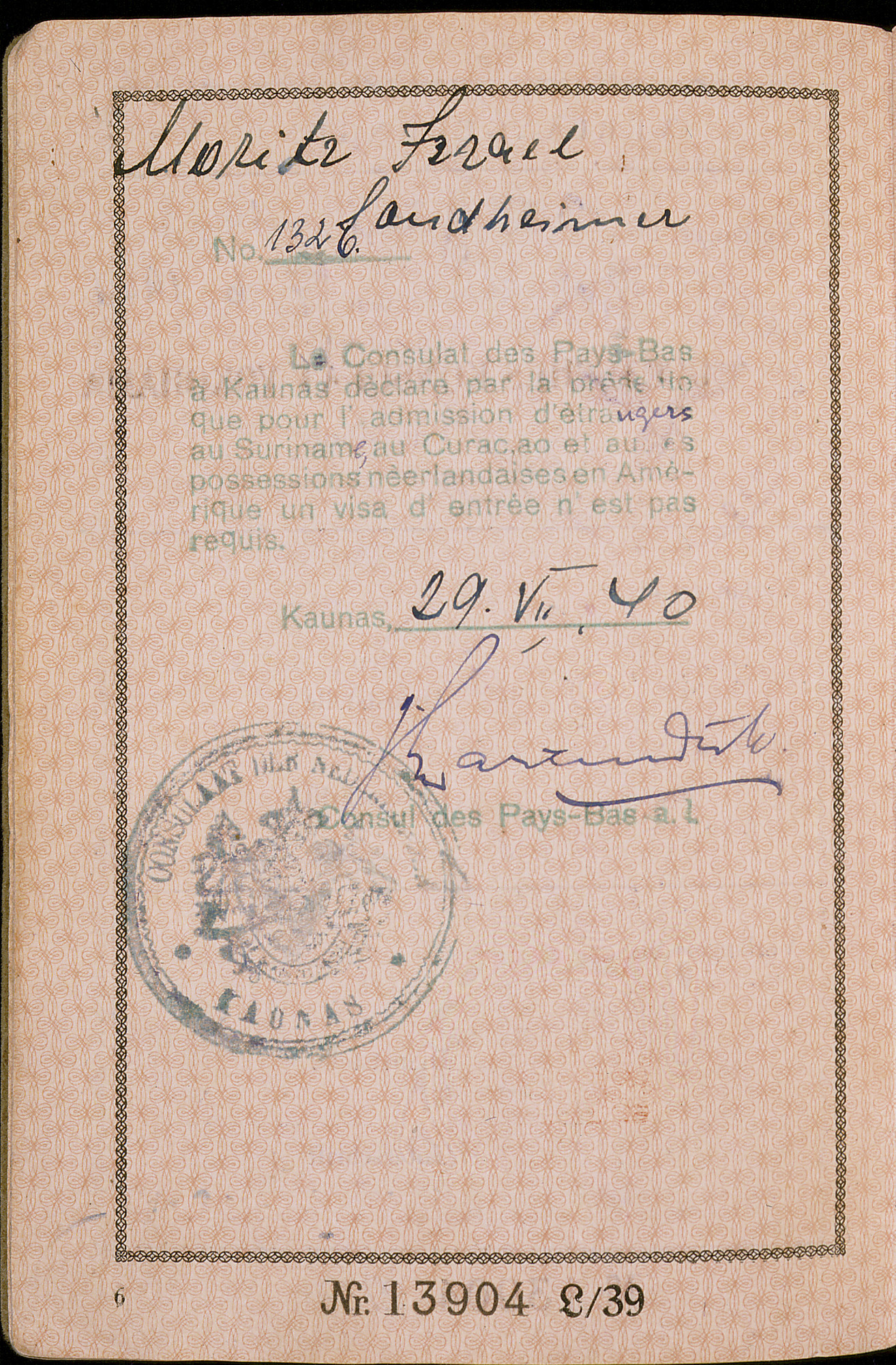 Document — Moritz Sondheimer