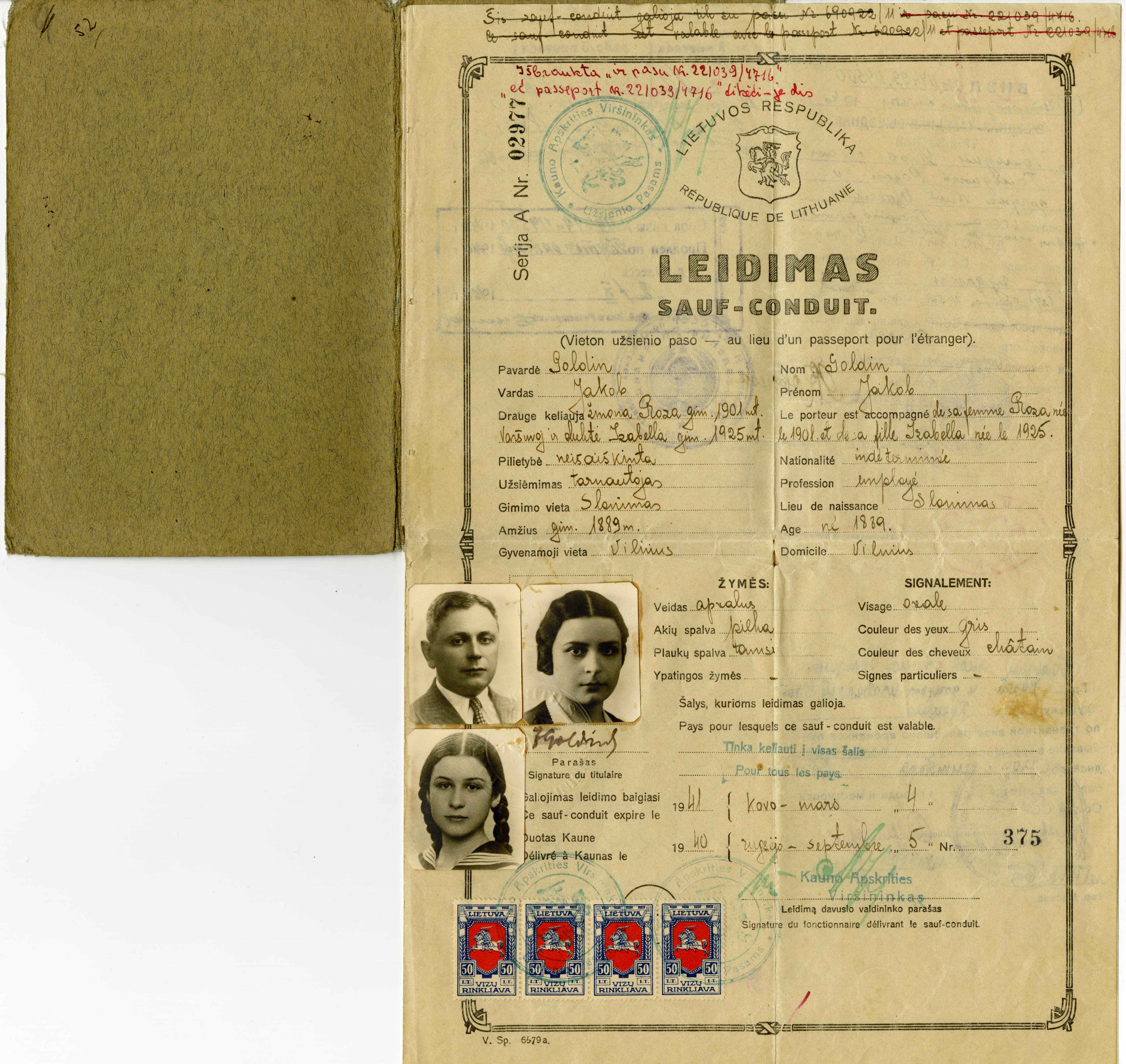 Document — Jakob (Jakow) Goldin