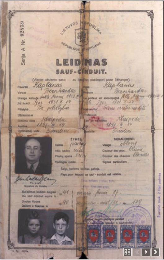 Document — Bernardas Kaplanas