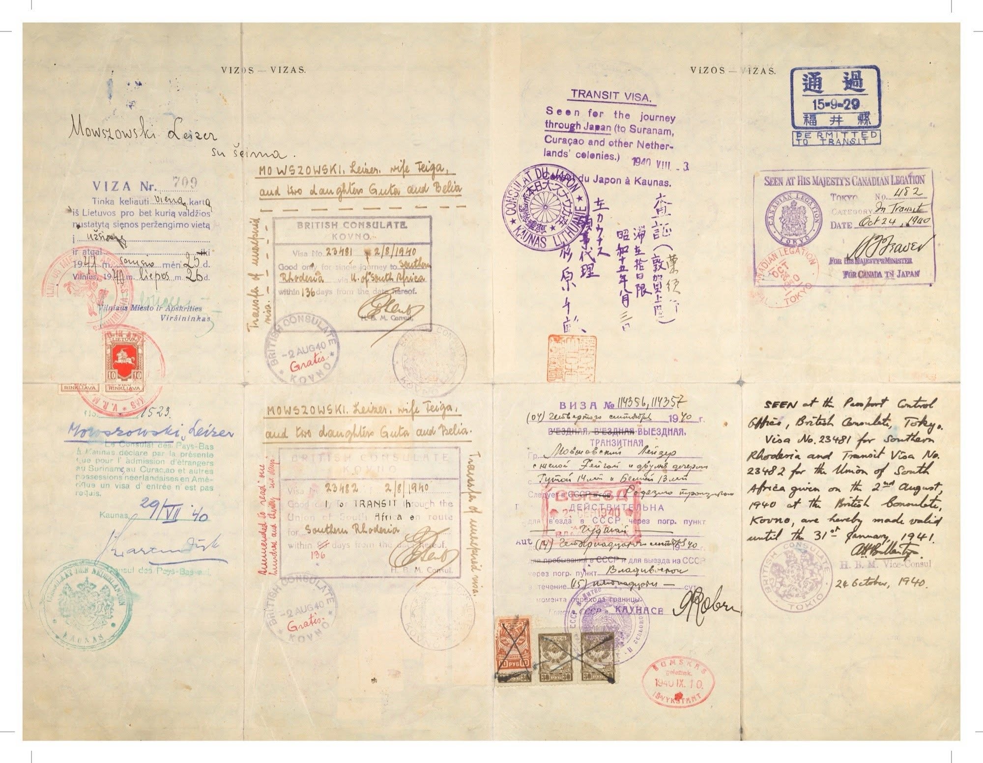 Document — Lejzer (Leizer) Mowszowski