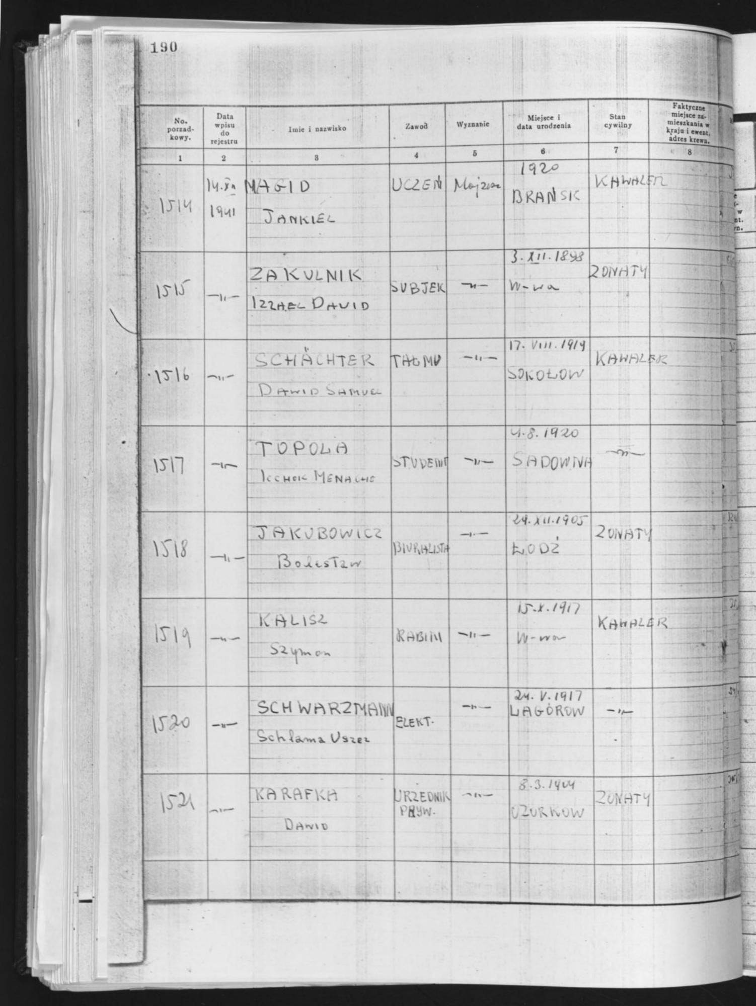 Document — Boleslaw Jakubowicz