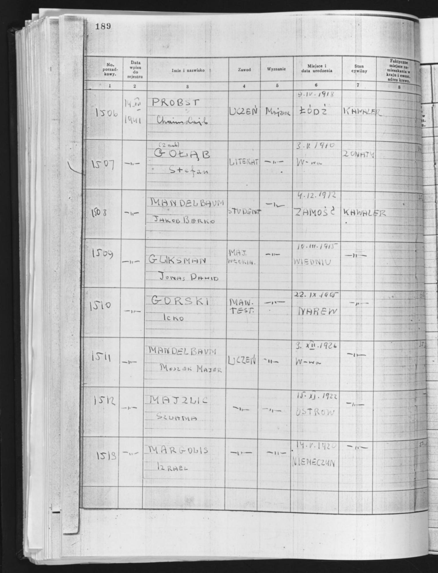Document — Izrael Margolis