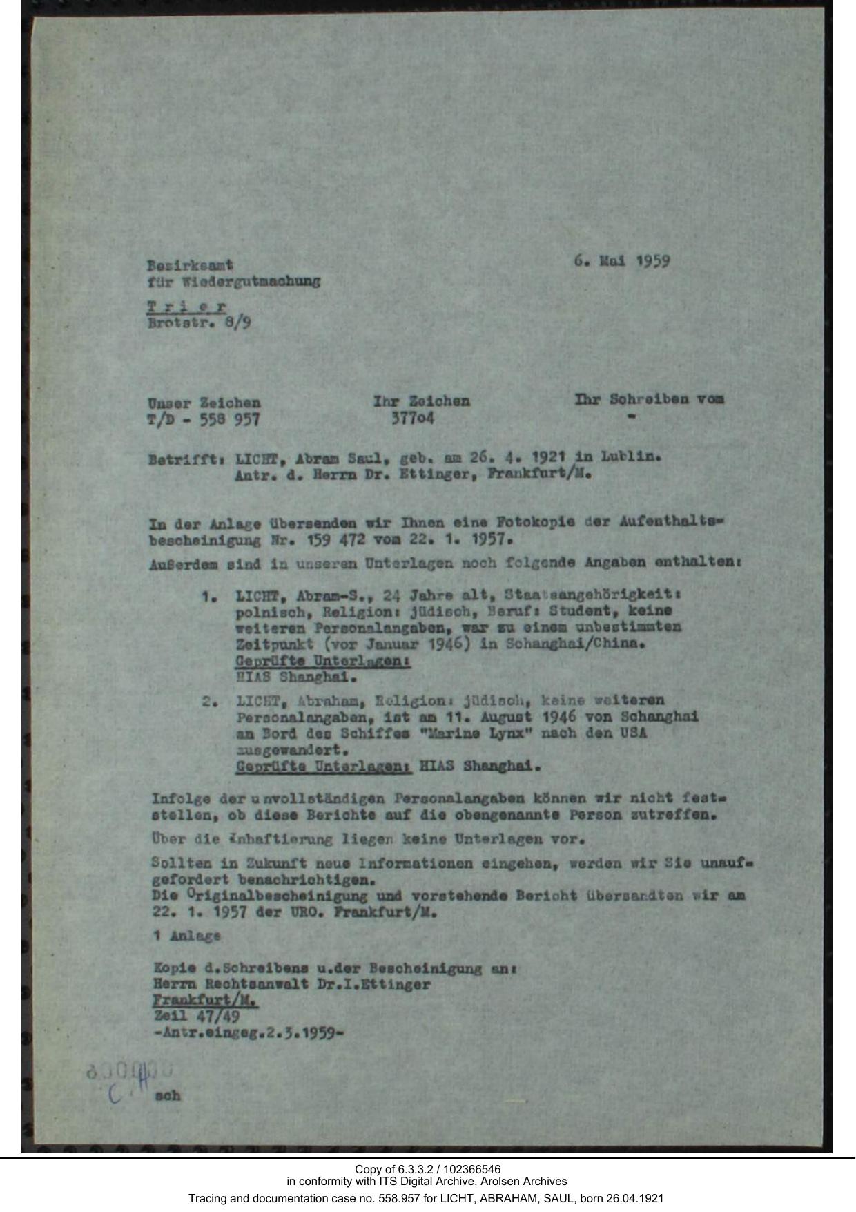 Document — Abram Licht