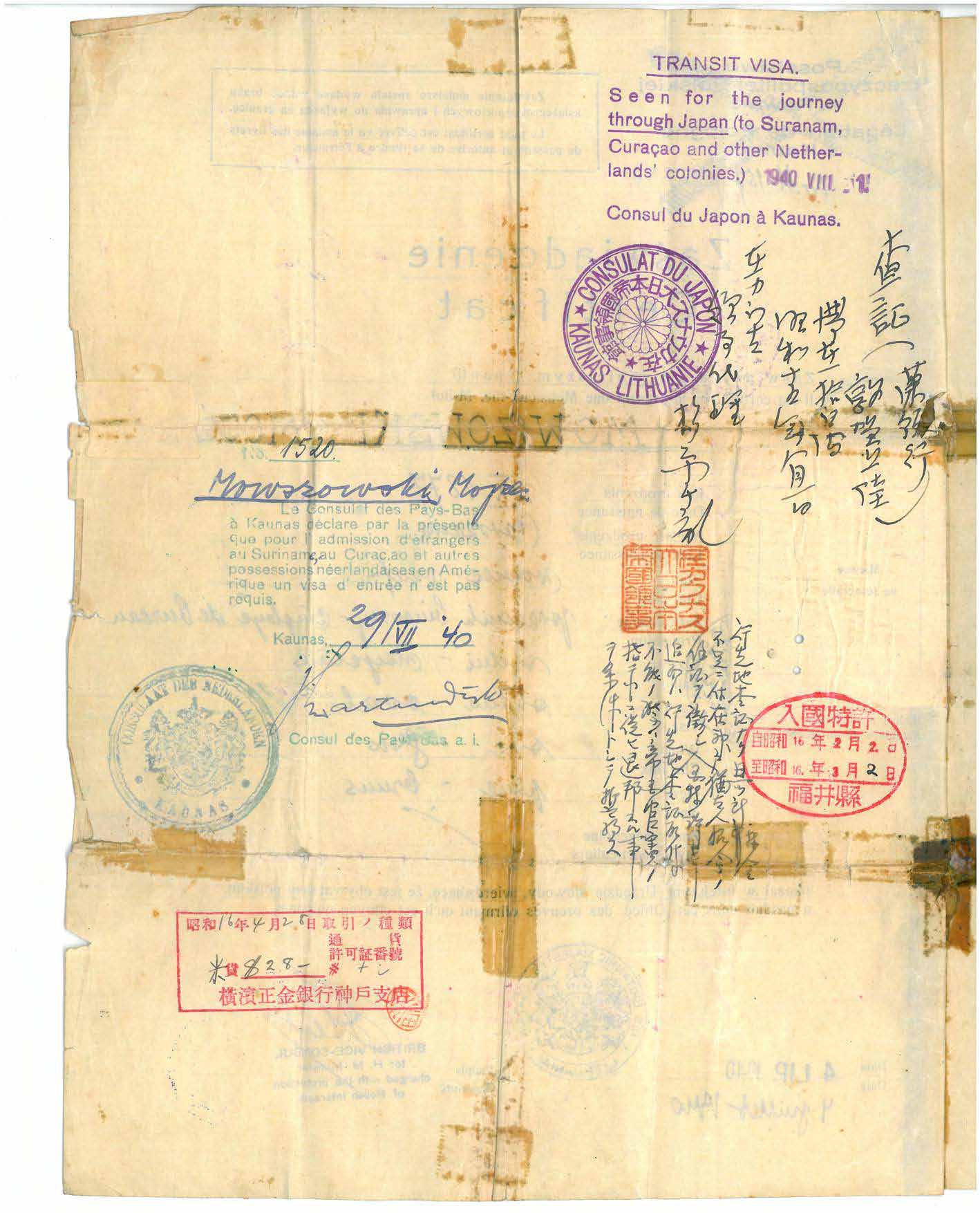 Document — Mojzesz Mowszowski