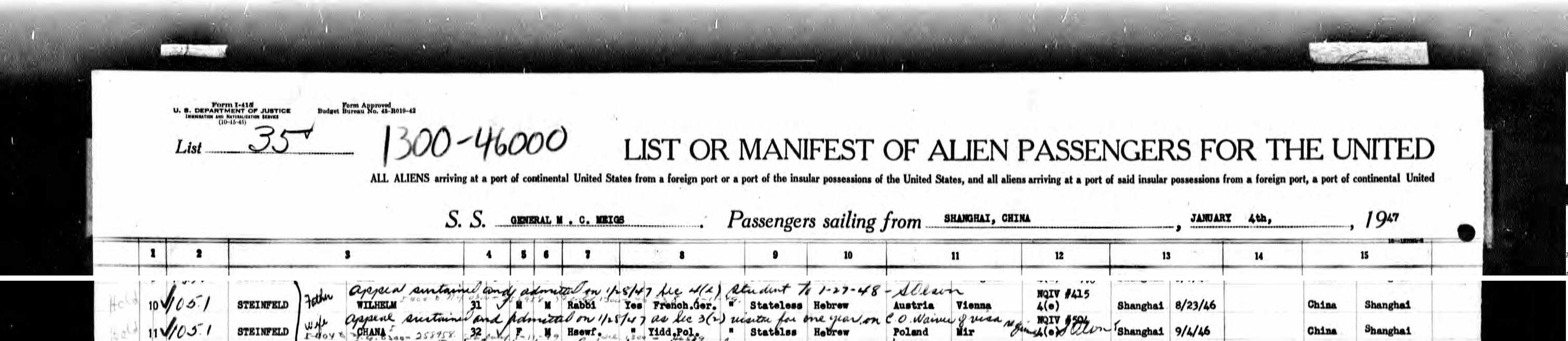 Document — Wilhelm Steinfeld