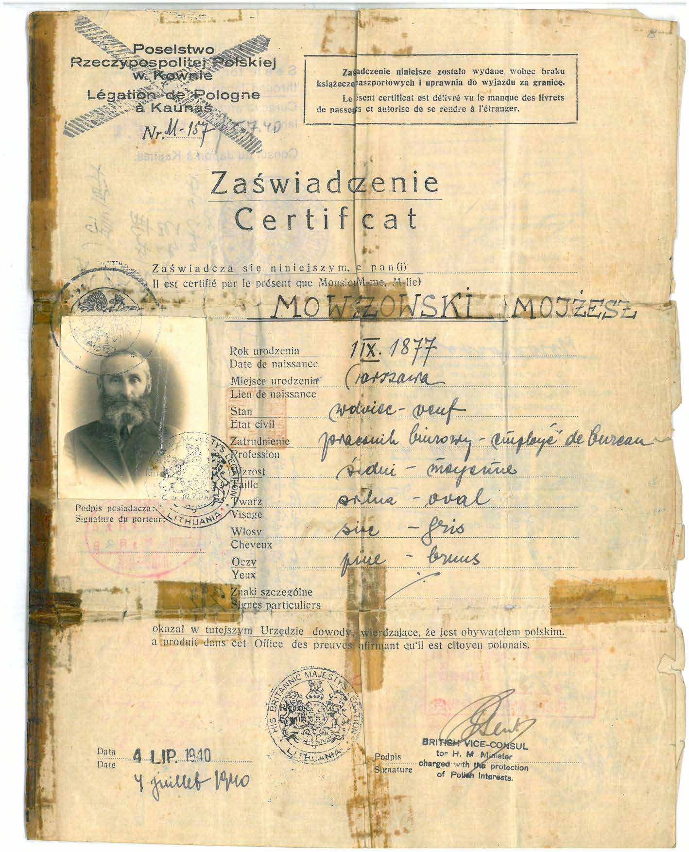 Document — Mojzesz Mowszowski