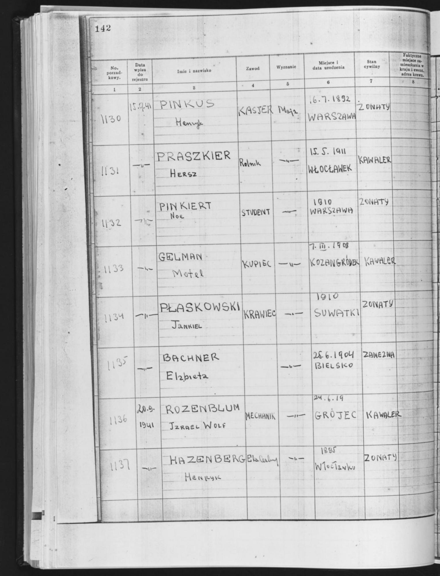 Document — Hersz Praszkier