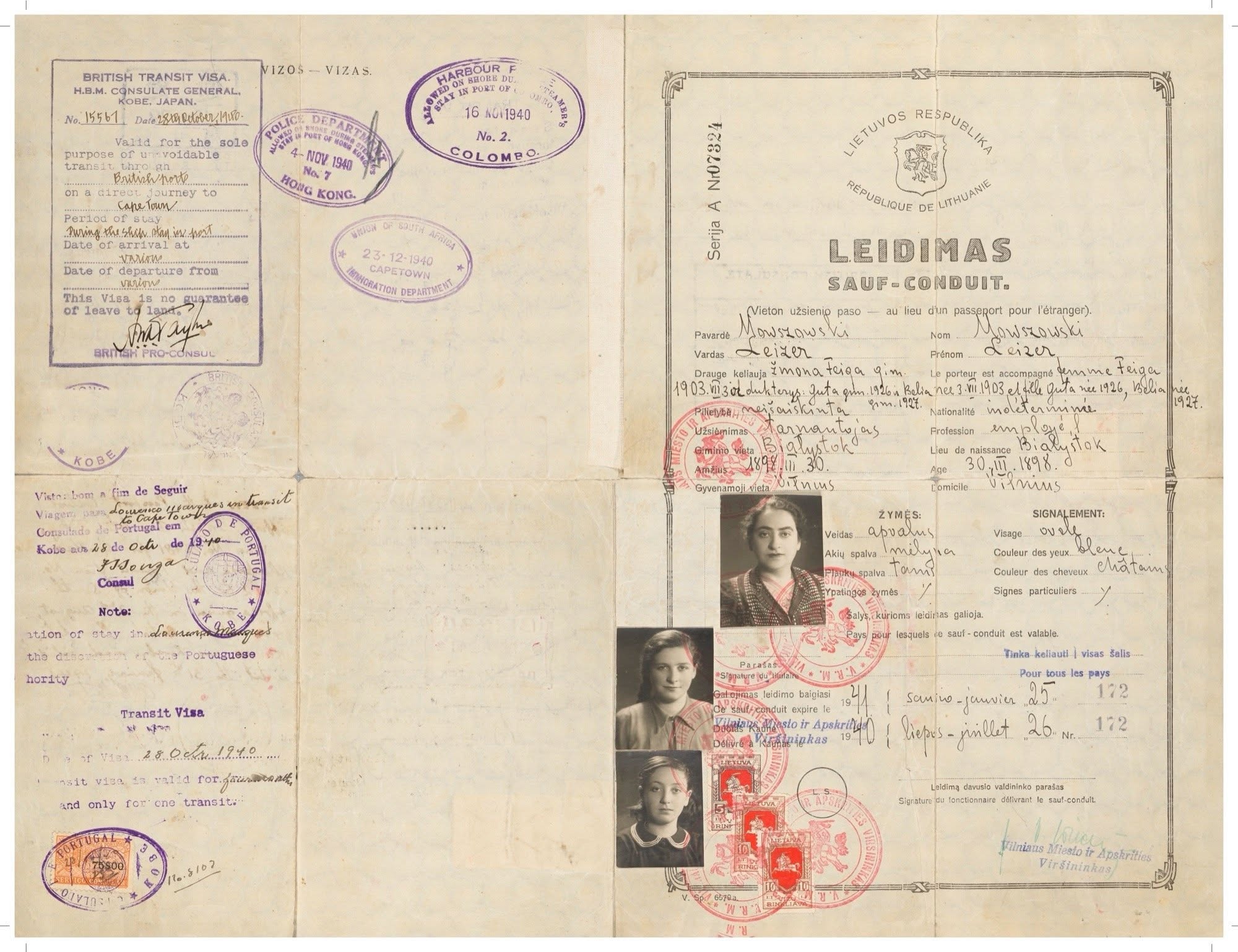 Document — Lejzer (Leizer) Mowszowski