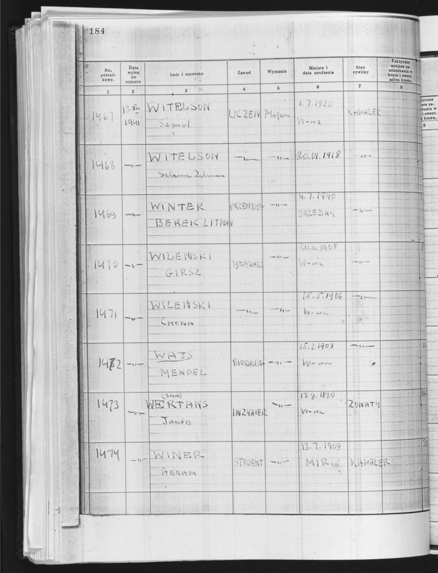 Document — Mendel Wajs