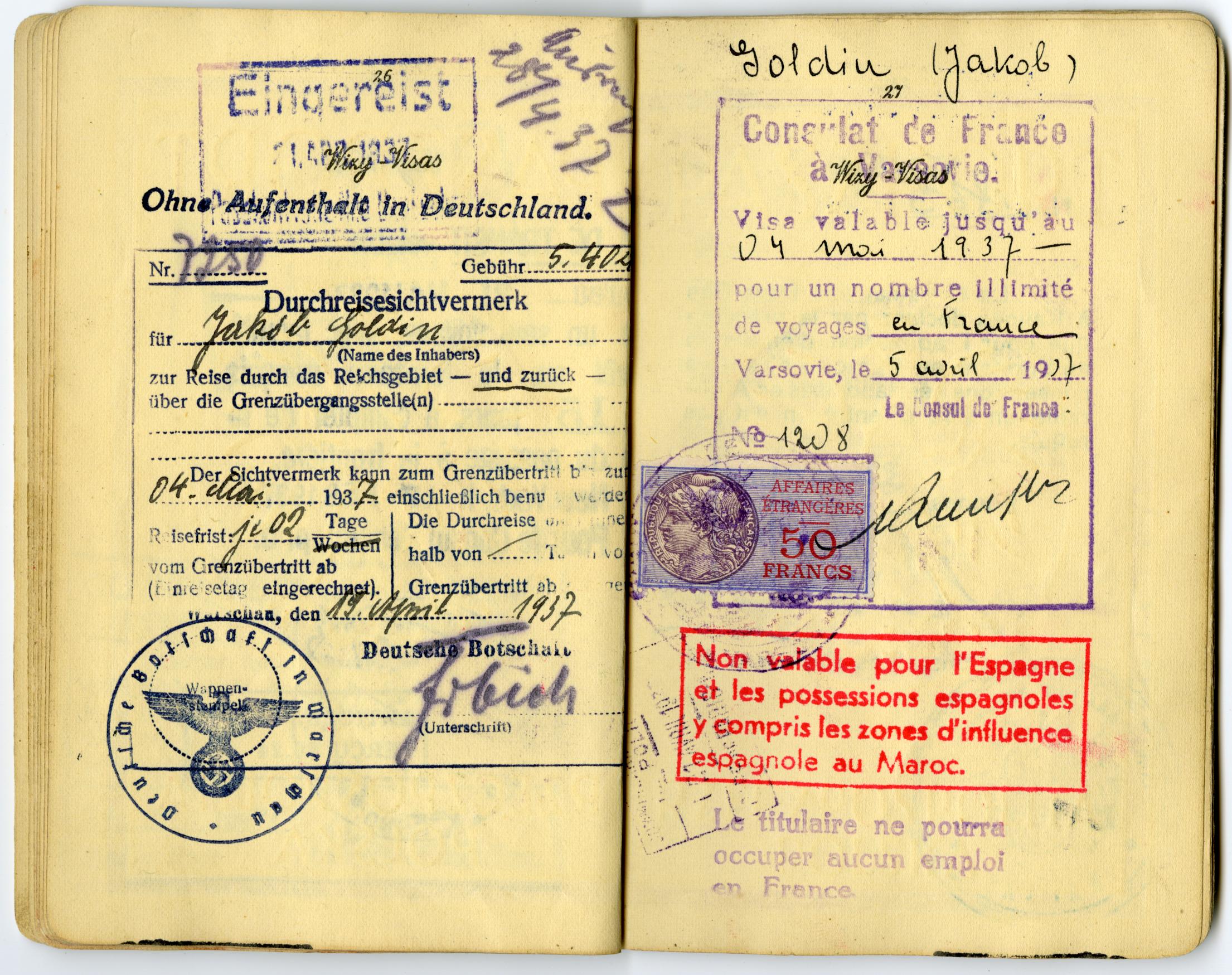 Document — Jakob (Jakow) Goldin
