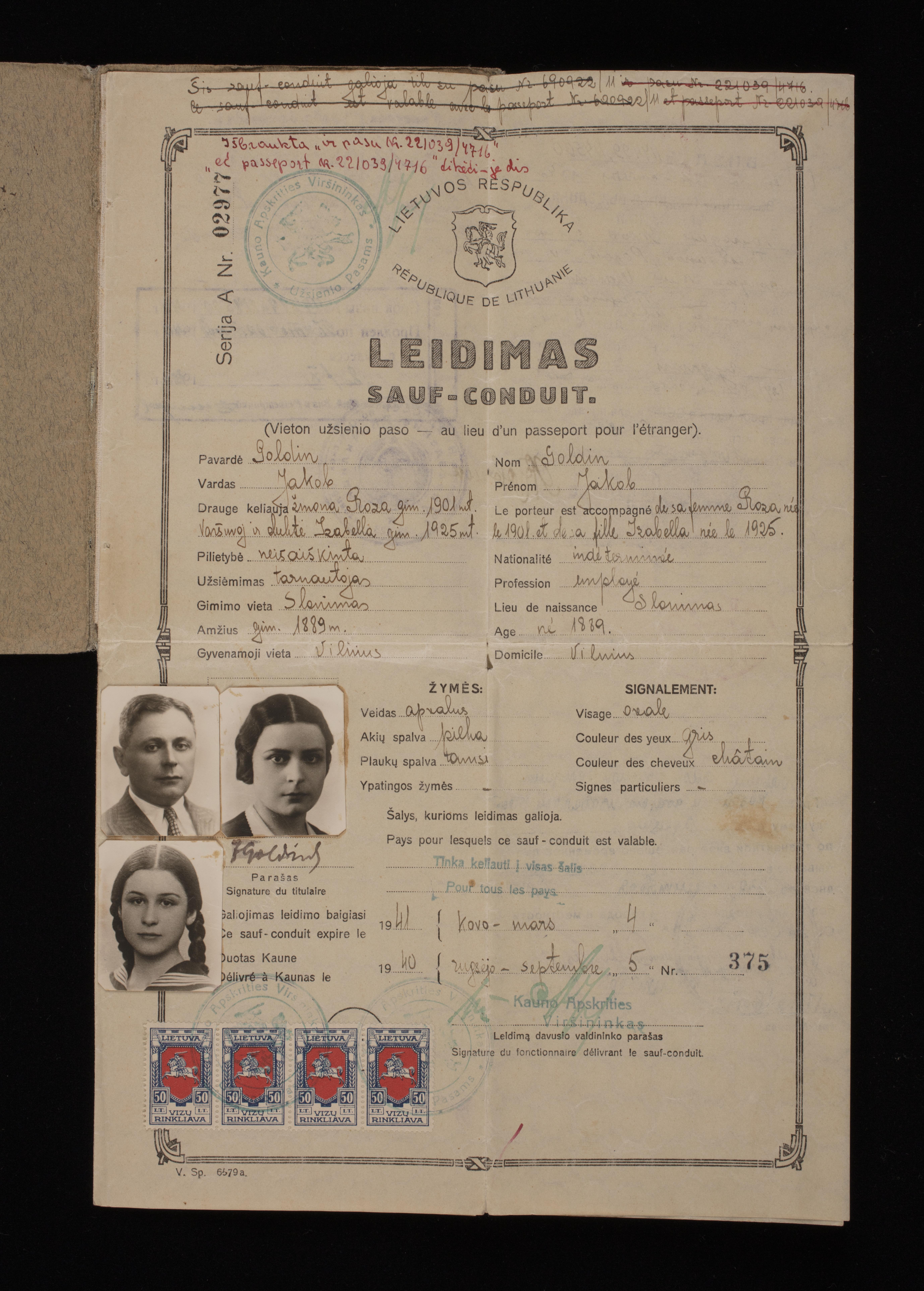 Document — Jakob (Jakow) Goldin