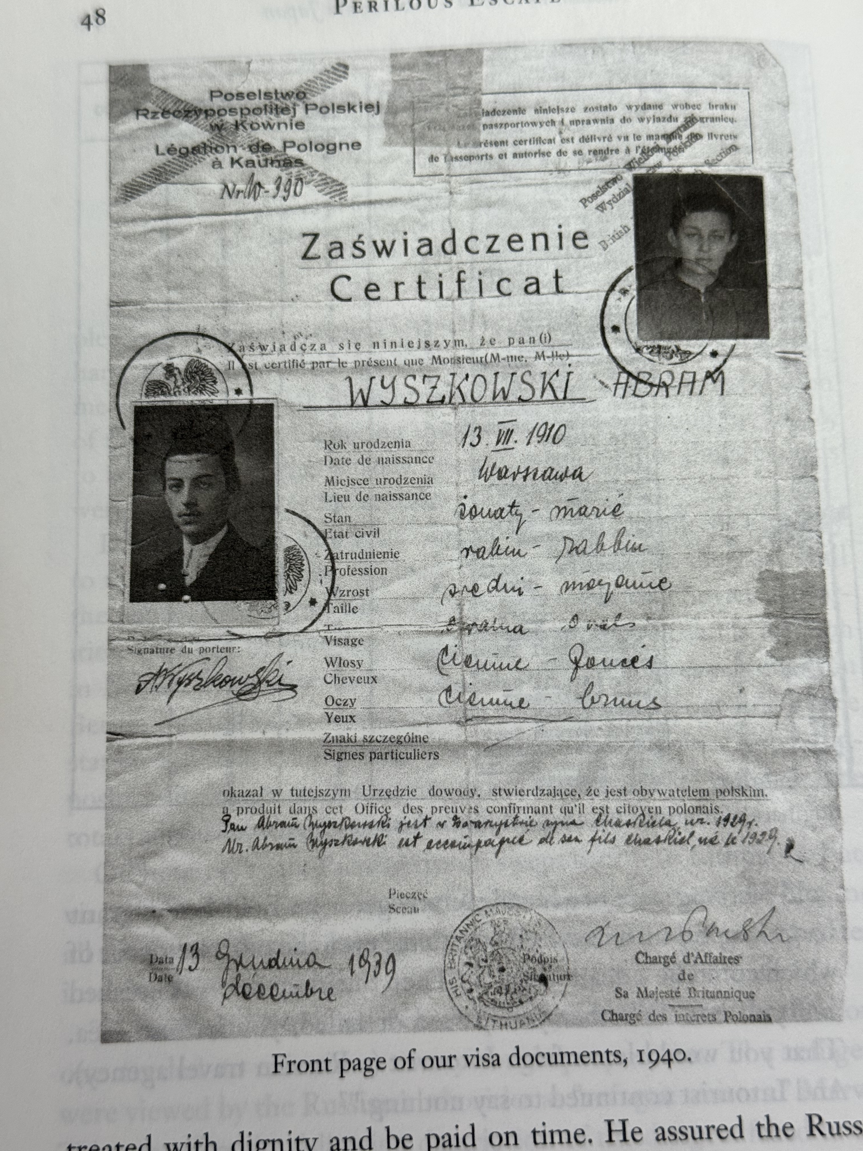 Document — Abram Wyszkowski