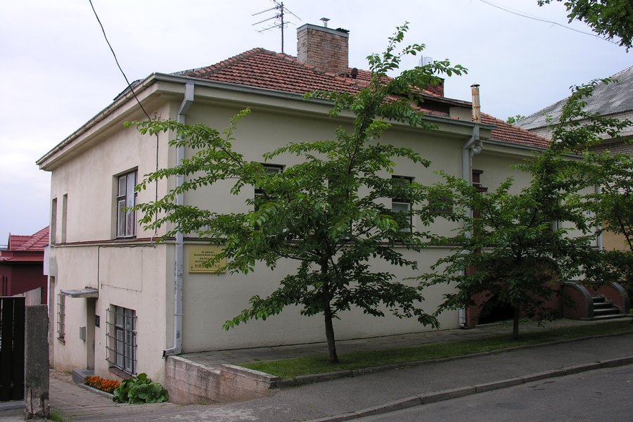 Sugihara House at Vaižganto g. 30, Kaunas — the villa that housed the Japanese consulate in 1940, with the memorial plaque on its street wall